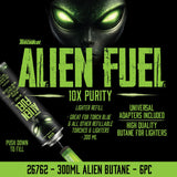 300ML Torch Blue Alien Butane Fuel - Store Surplus No Display - 6 Pieces Per Pack 26762L