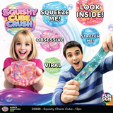 Fun Doh Squishy Charm Cube - Store Surplus No Display - 12 Pieces Per Pack 26848L