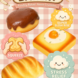 Fun Doh Squishy Bakery Slow Rise Bread - Store Surplus No Display - 12 Pieces Per Pack 26849L