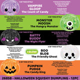 Fun Doh SquishZilla Spooky Steamers Dumpling Toy - Store Surplus No Display - 12 Pieces Per Pack 26858L