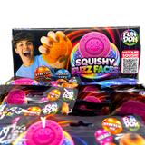 Fun Doh Fuzz Face Squishy Slow-Release Toy - 12 Pieces Per Retail Ready Display 26862
