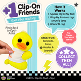Clip-on Soft Plush Friends - Store Surplus No Display - 12 Pieces Per Pack 26872L
