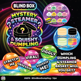 Fun Doh Blind Box Mystery Steamer Squishy Dumpling - Store Surplus No Display - 12 Pieces Per Pack 26876L