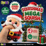 Fun Doh Squishmas Mega Squishy Toy Characters - Store Surplus No Display - 8 Pieces Per Pack 26923L
