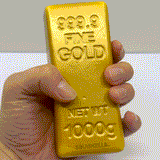 SquishZilla™ Fun Doh™ Gold Bar Slow-Rise Squishy Toy - 12 Pieces Per Retail Ready Display 27010