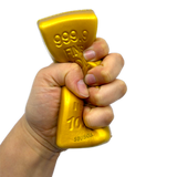 SquishZilla™ Fun Doh™ Gold Bar Slow-Rise Squishy Toy - 12 Pieces Per Retail Ready Display 27010