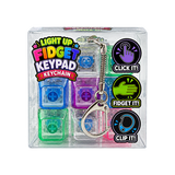 Light-Up Fidget Keypad Keychain - 12 Pieces Per Retail Ready Display 27052
