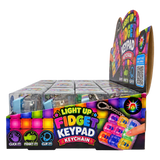 Light-Up Fidget Keypad Keychain - 12 Pieces Per Retail Ready Display 27052
