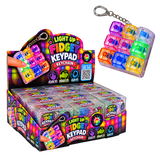 Light-Up Fidget Keypad Keychain - 12 Pieces Per Retail Ready Display 27052