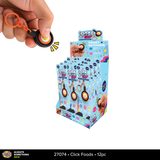 Click N' Clip Click Foods Keychain - 12 Pieces Per Retail Ready Display 27074