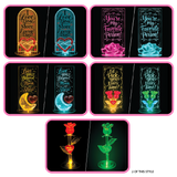 Valentine's Day Light-Up Glass Keepsake - Store Surplus No Display - 6 Pieces Per Pack 27137L
