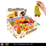 Snacklings Food Backpack Plush Clips - 12 Pieces Per Retail Ready Display 27173