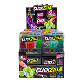 Sensory Fidget ClickZilla Keyboard Button Ball Keychain - 12 Pieces Per Retail Ready Display 27286