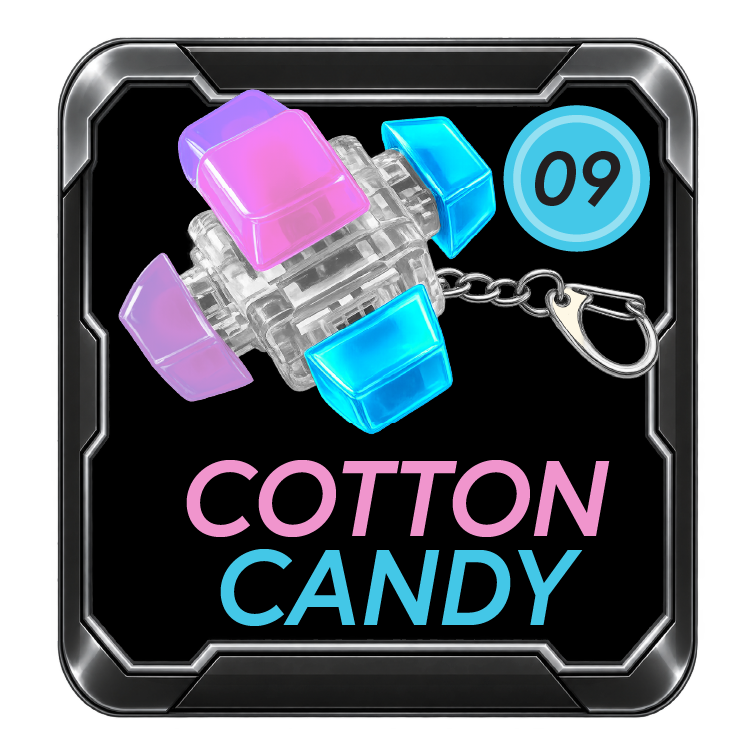 Sensory Fidget ClickZilla Keyboard Button Ball Keychain - 12