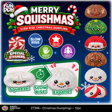 Fun Doh™ Merry Squishmas Squishy Foam Slow-Rise Christmas Dumplings - 12 Pieces Per Retail Ready Display 27346