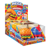 SquishZilla™ Mega Snack Attack Super Jumbo Squishies - 6 Pieces Per Retail Ready Display 27386