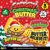 Fun Doh™ SquishZilla™ Slow Rise Jumbo Butter Christmas Squishy - 9 Pieces Per Retail Ready Display 27536