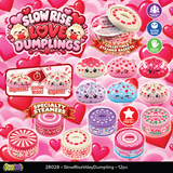 SquishZilla™ Fun Doh™ Slow Rise Love Squishy Dumplings - 12 Pieces Per Retail Ready Display 28028