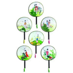 Round Silk Oriental Fans - No Display - 1 BG = 12 Pieces Per Pack BULK PRODUCT