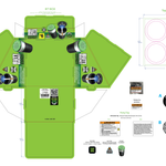ITEM NUMBER 040308 GLOW IN THE DARK BUTT BUCKET D 2 PIECES PER DISPLAY WHOLESALE