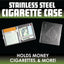 ITEM NUMBER 040349 STAINLESS CIG CASE 8 PIECES PER DISPLAY