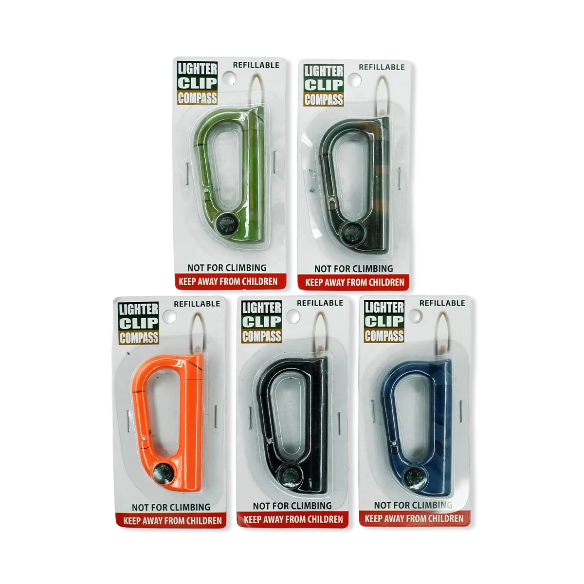 ITEM NUMBER 040371 WM CLIP COMPASS LIGHTER 12 PIECES PER PACK WHOLESALE