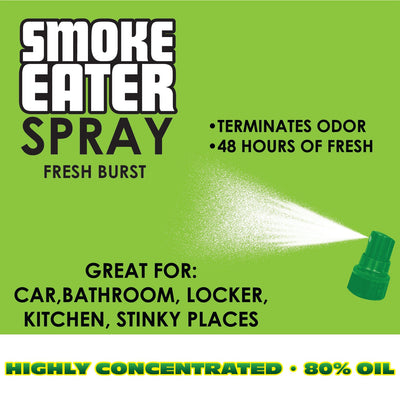 Air Freshener Smoke Eater Spray Fresh Burst - 4 Pieces Per Retail Ready Display 41305