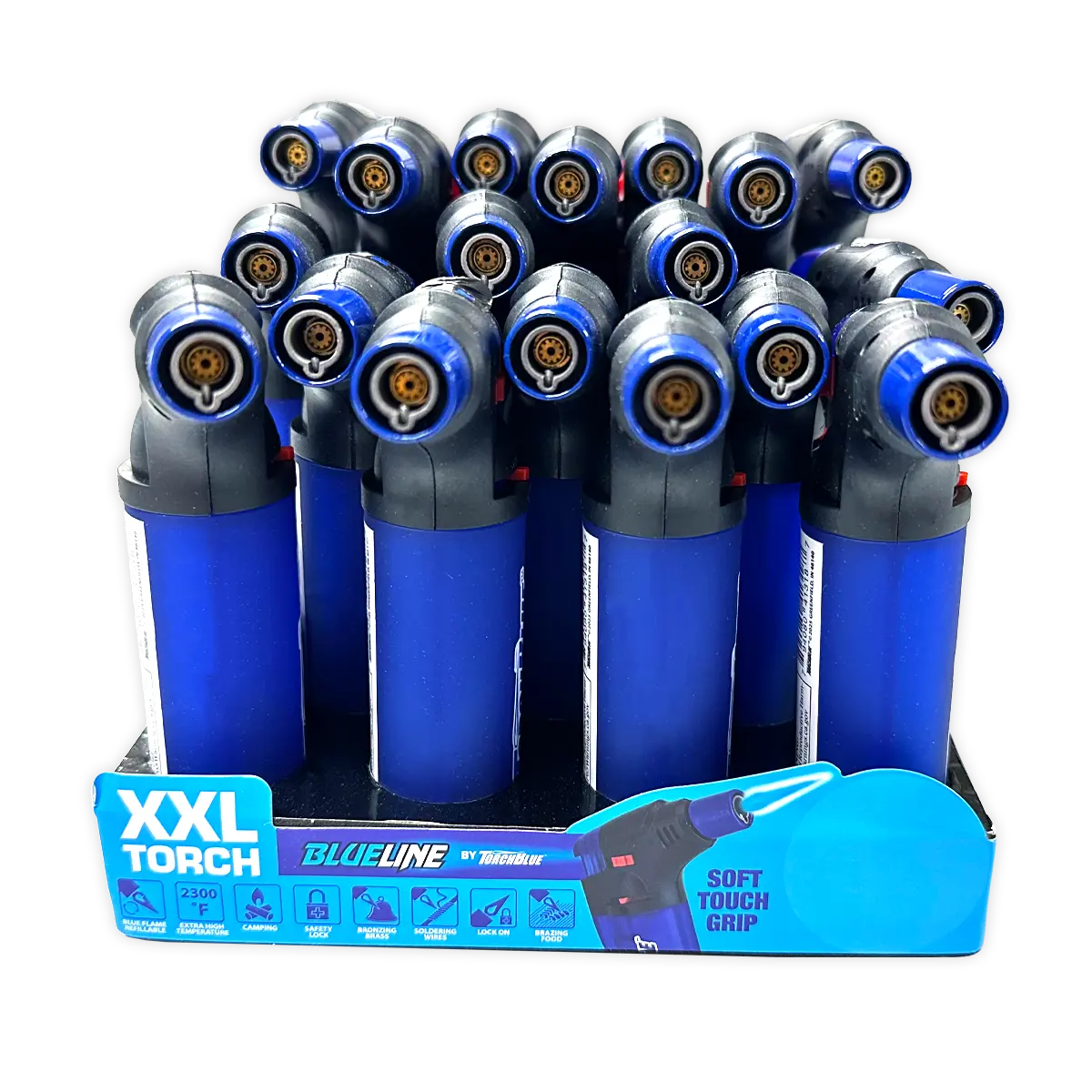 ITEM NUMBER 041318 XXL BLUE LINE TORCH 18 PIECES PER DISPLAY WHOLESALE