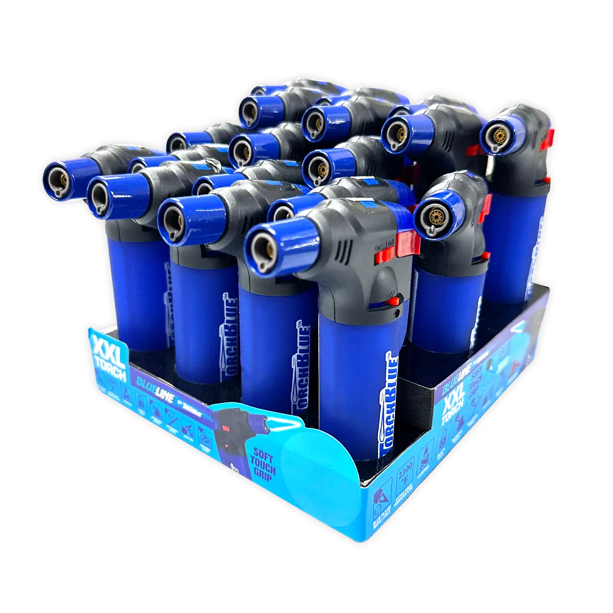 YA−MAN STA-209L BLUE ITEM NUMBER 041318 XXL BLUE LINE TORCH 18 PIECES PER DISPLAY