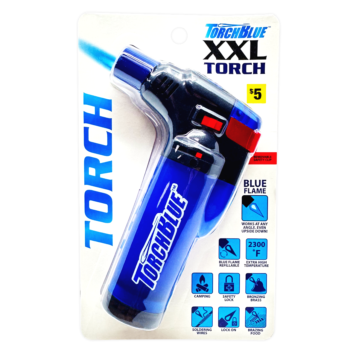 XXL Torch Lighter in Blister Pack - 6 Pieces Per Pack 41521