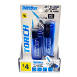 Jet Flame Pivot Head Torch Lighter - 7 Pieces Per Retail Ready Display 41529 WHOLESALE
