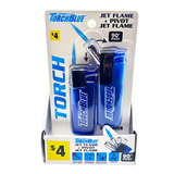 Jet Flame Pivot Head Torch Lighter - 7 Pieces Per Retail Ready Display 41529 WHOLESALE
