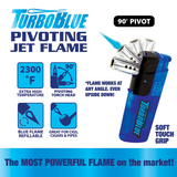 Jet Flame Pivot Head Torch Lighter - 7 Pieces Per Retail Ready Display 41529 WHOLESALE