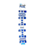 ITEM NUMBER 041554 TORCH BLUE 18ML BUTANE REFILL FUEL W/ MERCHANDISING STRIP 6 PIECES PER DISPLAY