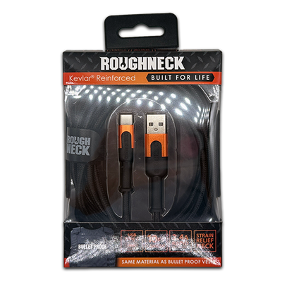 ITEM NUMBER 041593 ROUGHNECK 10FT USB-TO-USB-C CABLE 4 PIECES PER PACK