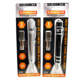 Screwdriver with LED Light - Store Surplus No Display - 4 Pieces Per Pack 41667L STORE SURPLUS
