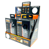 Headlamp Flashlight with Motion Sensor - 4 Pieces Per Retail Ready Display 41671 ROUGHNECK