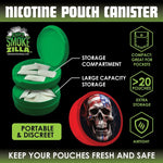 Nicotine Pouch and Storage Canisters - 4 Pieces Per Retail Ready Display 41784 SMOKEZILLA
