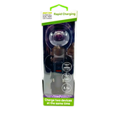 Car Charger Dual Port USB-A/USB-C 3.1-Amp Plasma Ball - 3 Pieces Per Pack 41786 GADGET GEAR