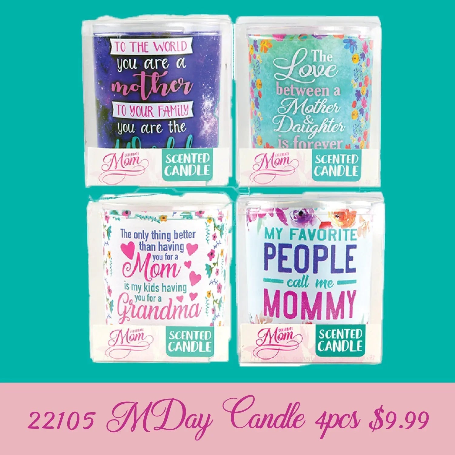 Mother's Day Celebrate Mom Assortment Floor Display - 46 Pieces Per Retail Ready Floor Display 88310 WHOLESALE