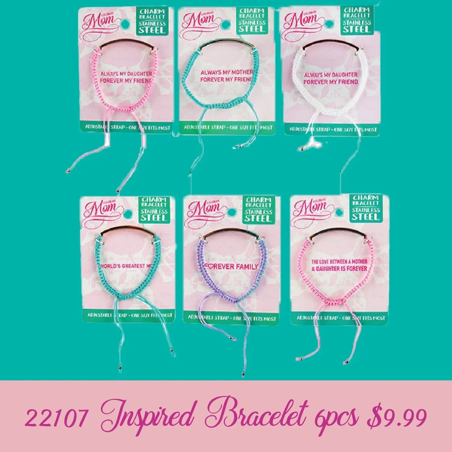 Mother's Day Celebrate Mom Assortment Floor Display - 46 Pieces Per Retail Ready Floor Display 88310 WHOLESALE