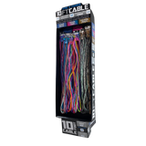 10FT Braided Sync and Charge Cable Assortment Floor Display - 36 Pieces Per Retail Ready Display 88385