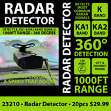 Radar Detector Floor Display - 32 Pieces Per Retail Ready Display 88400