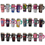 16 oz Travel Mug Assortment Floor Display - 24 Pieces Per Retail Ready Display 88415