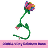 ITEM NUMBER 023464L VDAY RAINBOW ROSE - STORE SURPLUS NO DISPLAY 3 PIECES PER PACK