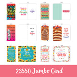 ITEM NUMBER 023550L JUMBO CARD 1 - STORE SURPLUS NO DISPLAY 24 PIECES PER PACK