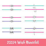 ITEM NUMBER 023554L WISH BRACELET 1 - STORE SURPLUS NO DISPLAY 6 PIECES PER PACK