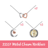 ITEM NUMBER 023557L METAL CHARM NECKLACE 1 - STORE SURPLUS NO DISPLAY 8 PIECES PER PACK