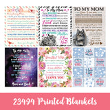 ITEM NUMBER 023494L PRINTED BLANKET 2 - STORE SURPLUS NO DISPLAY 6 PIECES PER PACK