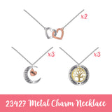 ITEM NUMBER 023427L METAL CHARM NECKLACE 2 - STORE SURPLUS NO DISPLAY 8 PIECES PER PACK